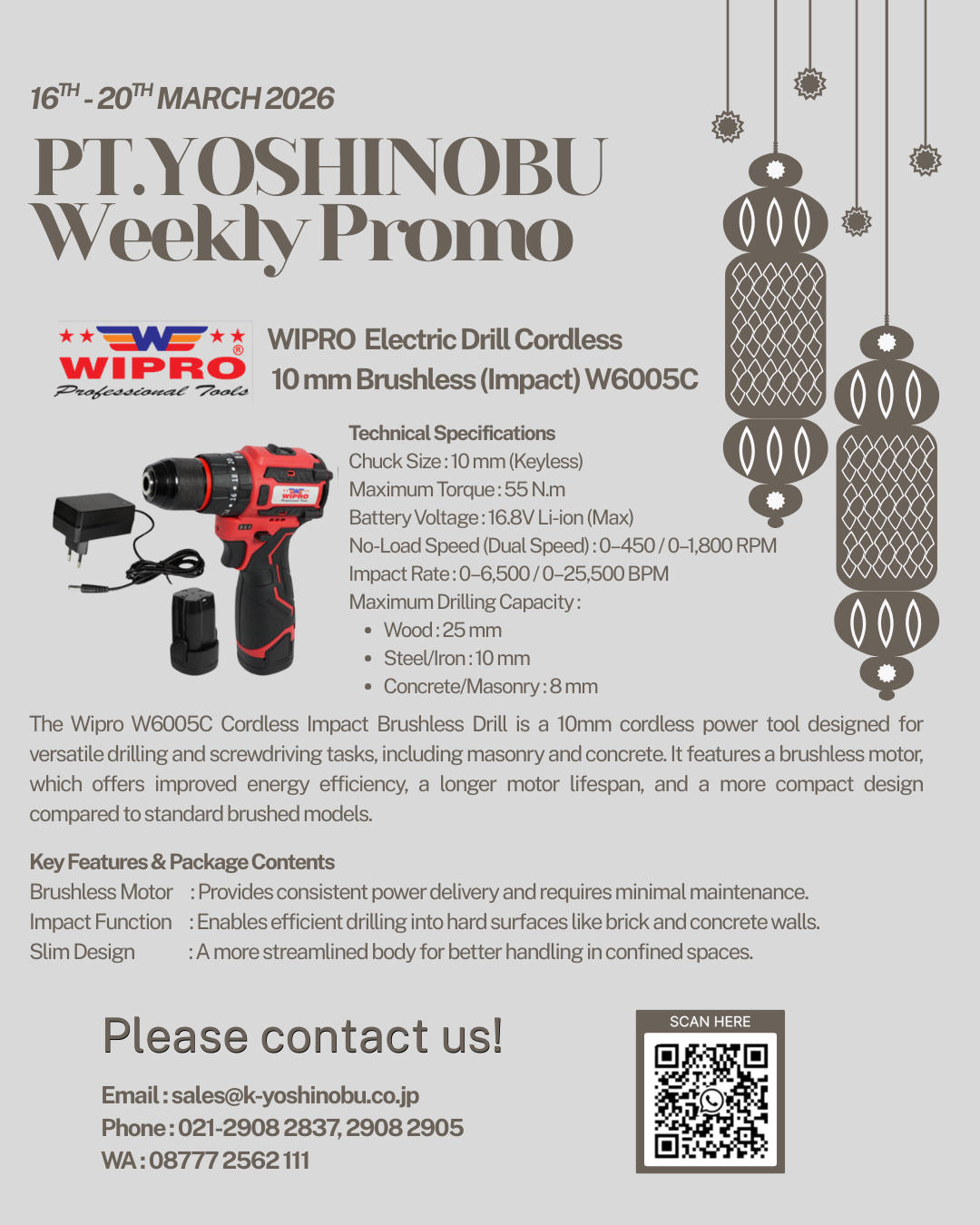 Weekly Promo 16 - 20 March 2026